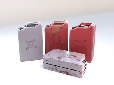 Jerrycan Free low-poly 3D model
