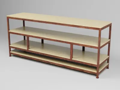 tv stand industrial 3D model