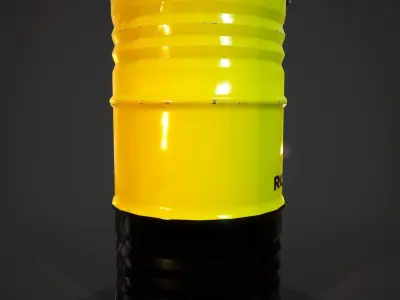 Barrels Lukoil Low-poly 3D model