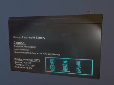 Avion car engine Free low-poly 3D model