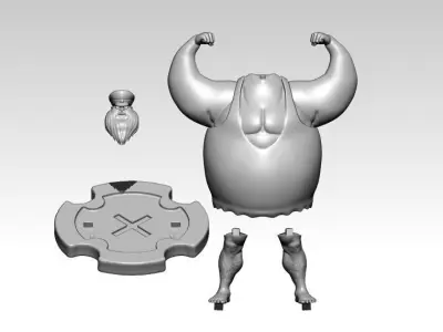 MACHVISE - ONE PIECE - 3D PRINT - SPLIT PART 3D print model