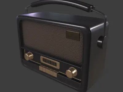 radio 3D model purchase