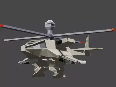 helicopter war 23 limit crush 2  3D model