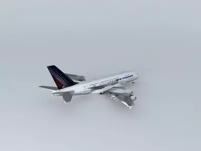 Air France Airbus A380  Free 3D model