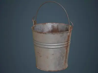 Bucket 1B Low-poly 3D model