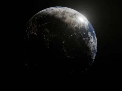 Photorealistic Earth with 6k Textures 3D model