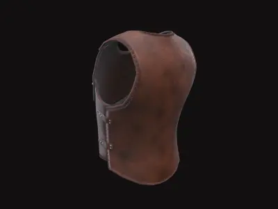 Medieval Leather Armor V01 Low-poly 3D model