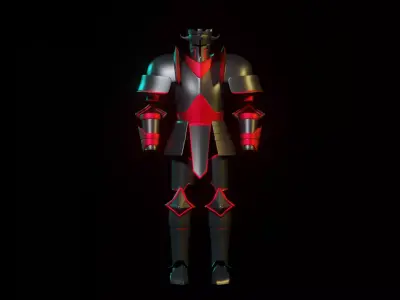 ARMOR SET 3D MODEL knight in 3D model