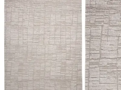 Jean Stoffer x Loloi Daniel Antique Ivory Rug 3D model