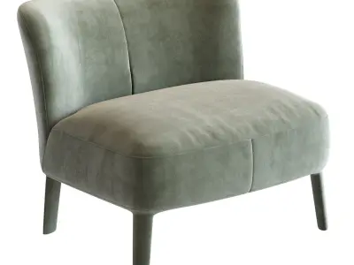 Febo Low Armchair 3D model