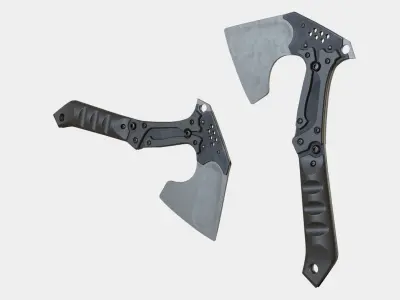 Axe Tactical War Military Weapon Army Cut 3D model
