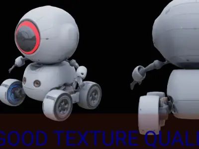 MINI ROBOT Low-poly 3D model purchase