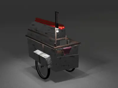 3D KOKOREC SEYYAR CART Low-poly 3D model