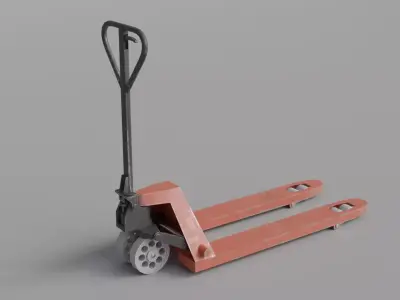 A Handlift Used Low-poly 3D model