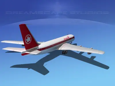 Boeing 707 Air Canada 3D model