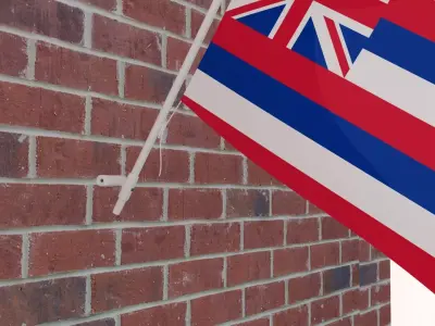 Flag of Hawaii 3D model