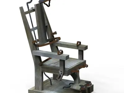 Electric Chair Low-poly 3D model