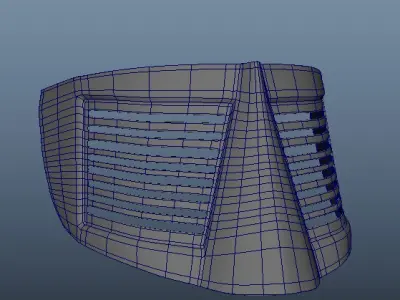 French Visor - Armor - World War 1 Low-poly 3D model