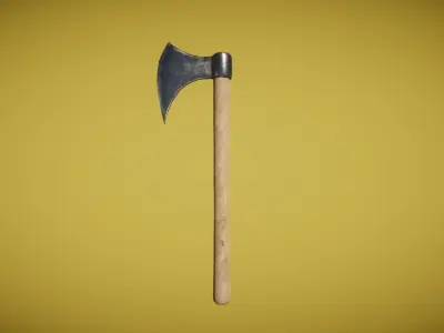 Real World - Medieval Axes Low-poly 3D model