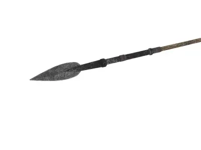 Arrow wooden spear 3D model