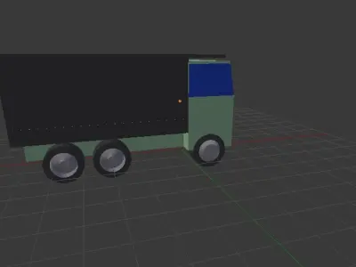 2019 Kenworth cabover dump truck 3D model