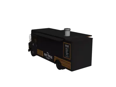 Food Truck 3D model get