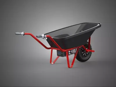 MOTORIZED RIM WHEEL HUB BLDC MOTOR WHEELBARROW ENGINE BARROW KIT 3D model