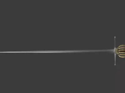 Estok Sword 3D Model Low-poly 3D model