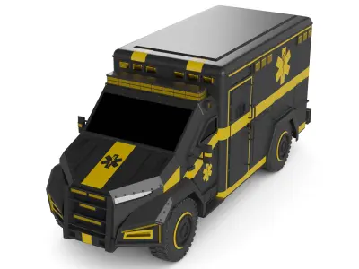 Ambulance 3D model buy
