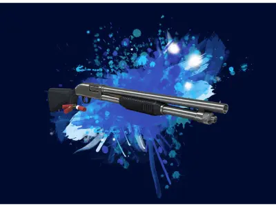 SHOTGUN 1 - M590 Shotgun - 4K Game Ready Low-poly 3D model