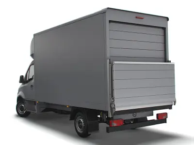 Mercedes Benz Sprinter Luton Tail Lift 2023 3D model
