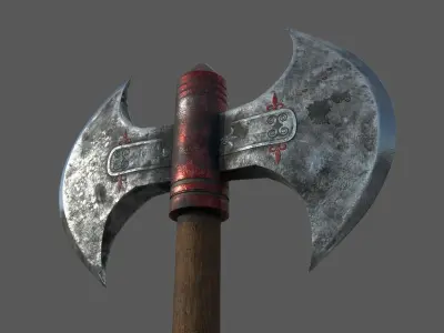 Ancient axe Low-poly 3D model