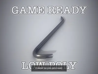 Game Ready Tools PBR Low Poly shovel 3D Model Pack