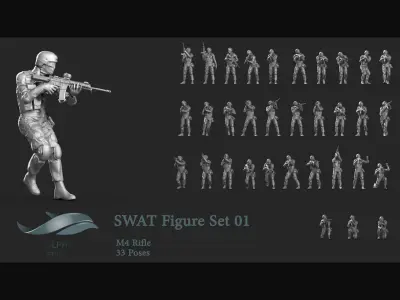 200 SWAT  3D Model Pack