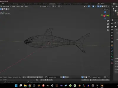 Great White Shark Free low-poly 3D model purchase