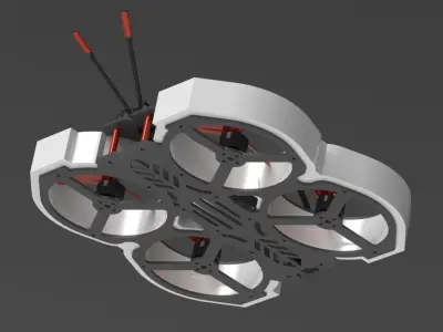 3 inch Drone CineWhoop 3D model
