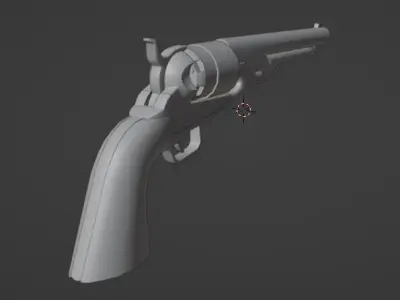 colt 1860 Free low-poly 3D model