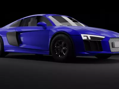 AudiR8 audi sports car Free 3D model