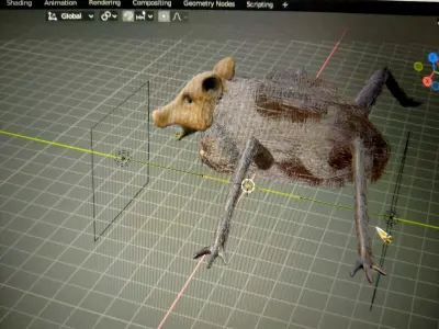  Boar Demon from Princess Mononoke Low-poly 3D model