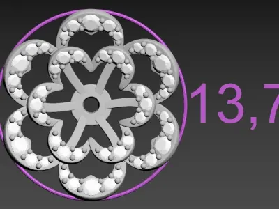 190807 SE flower  3D print model