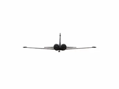 Plane Commercial Jet Flying 3d Model 3D model