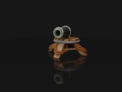 The beast hammer on stool 3D model