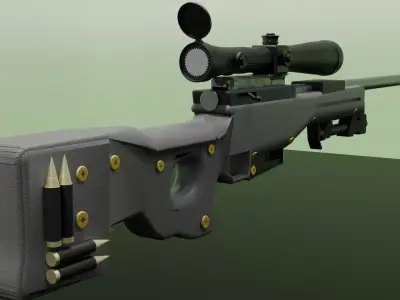 AWM Sniper 3D model get
