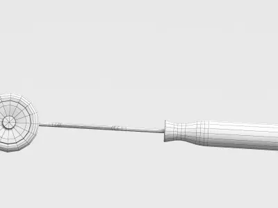 Paint roller Low-poly 3D model purchase