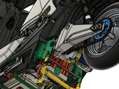 Eletric Motorcycle Aima Voltz Ev1  3D model