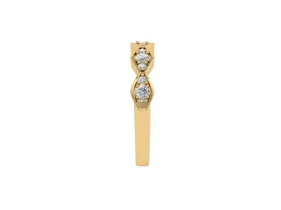Solitaire Wedding Band 3D print model purchase