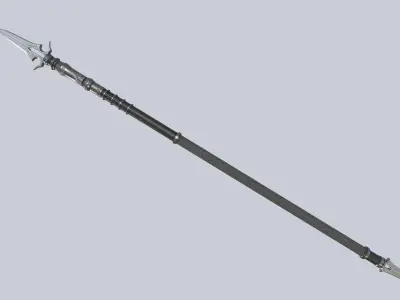 Dark spear Low-poly 3D model buy