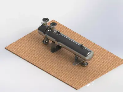 Heat exchanger 3D model purchase