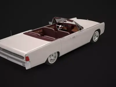 Lincoln Continental Convetible 1962 3D model