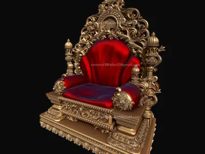 Throne 3d Print Model for God and king 3D print model